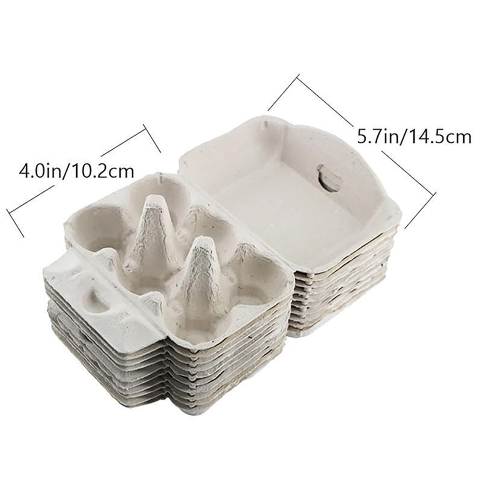 Compartimiento de Huevos para refrigerador Cartones de Huevos Almacenamiento de Papel Pollo para Bandeja Huevos Contenedor a Granel Caja Reutilizable
