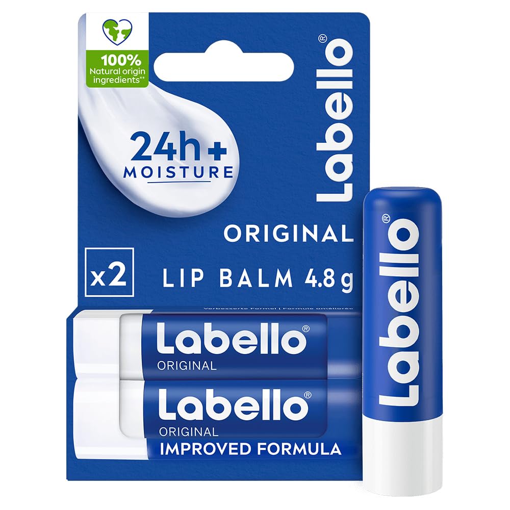 Labello Classic Care Lip Balm, 2 x 4,8 g
