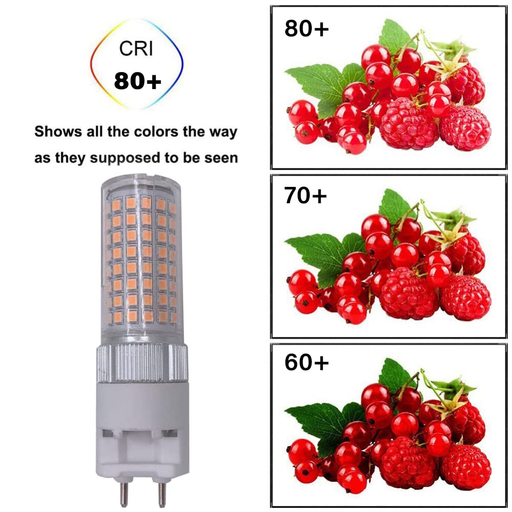G12 LED-Lampe Dimmbar G12 Led Leuchtmittel 16 Watt 1600 Lumen (160 Watt Metallhalogenid-Äquivalent) Warmweiß 3000K Helligkeit einstellbar G12 Bi-Pin-Sockel Mais-Glühlampe (6 Stück)