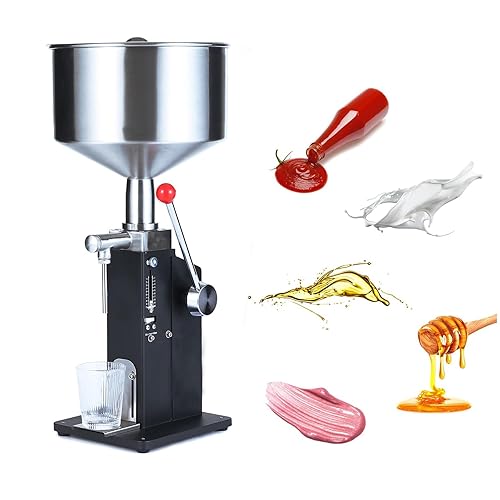 SUSEMSE Machine de Remplissage de liquide Manuelle avec réglette graduée,