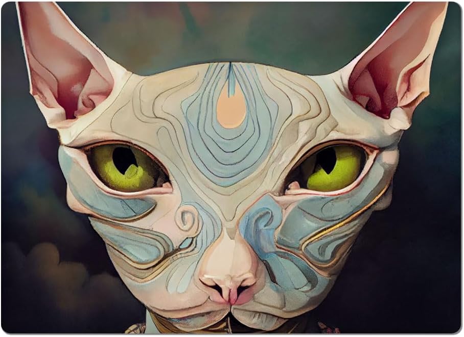 Funny Sphynx Car Magnet 2 PCS - Art Print Car Magnet - Unique Sticker