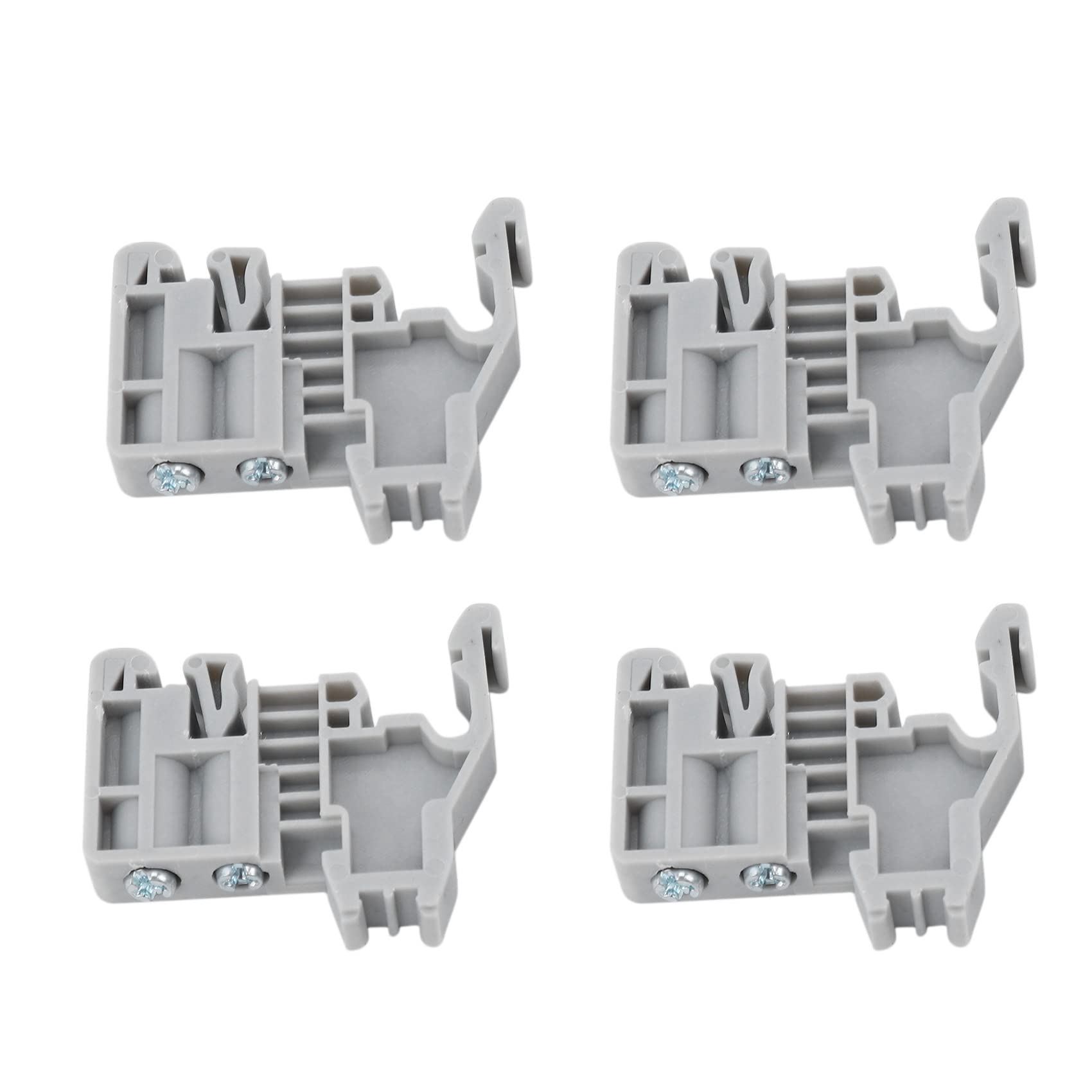 6Set Morsettiera Kit Morsetti DIN Rail + Blocchi di Terra + Rail Nel Alluminio + Staffe Terminali + Cover Terminali + Kit Ponticelli
