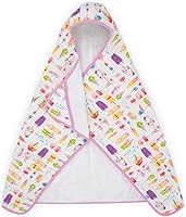 Vista 37 de Little Unicorn Toalla de baño con capucha de alta calidad, mezcla de algodón absorbente y rizo Tamaño más grande, 1-6 años (Adobe Checker)