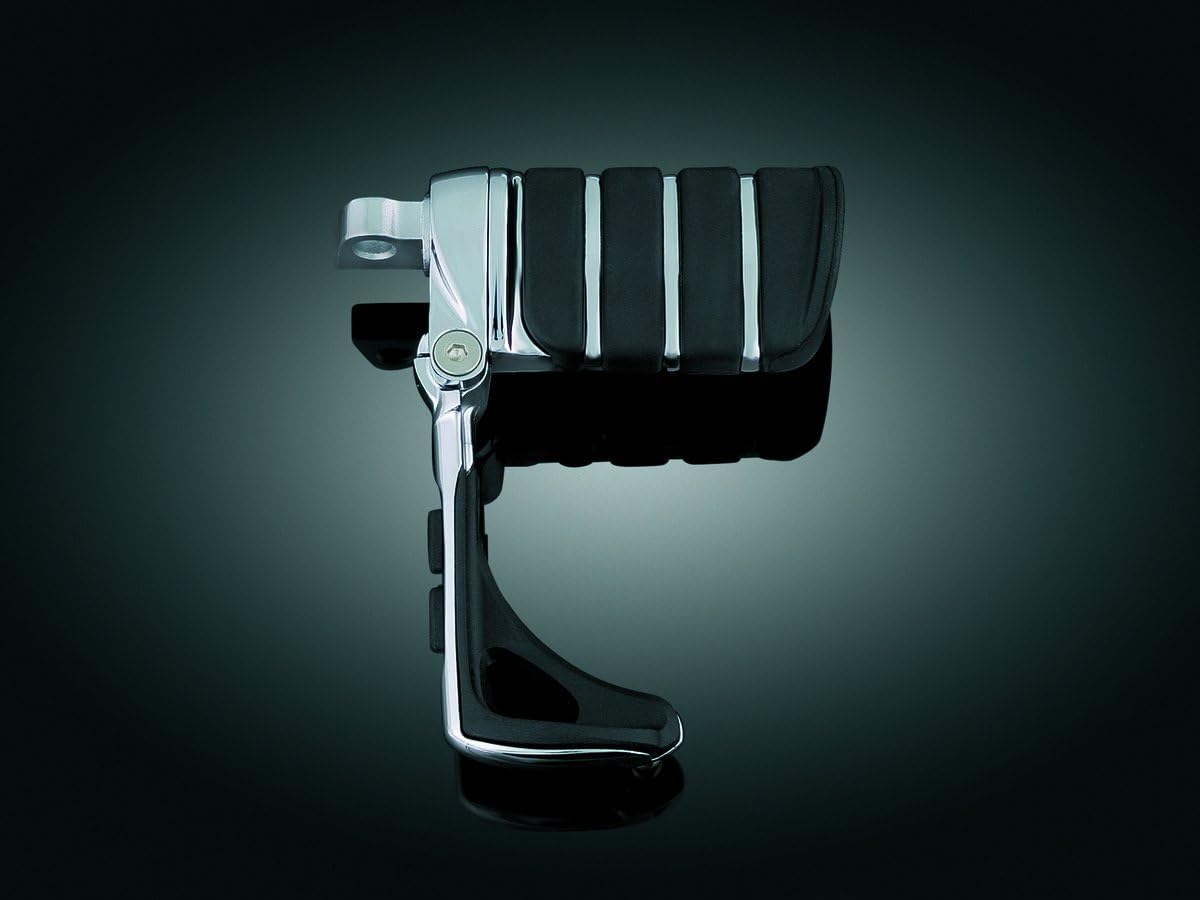 Kuryakyn 4445 Motorcycle Footpegs: Switchblade Pegs with Male Mount Adapters for 2010-19 Harley-Davidson Motorcycles, Chrome, 1 Pair