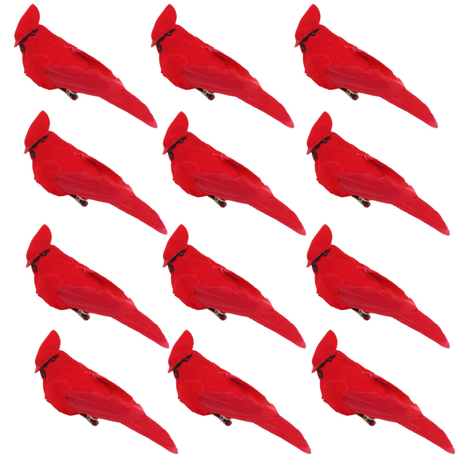24Pcs Artificial Red Cardinal Birds - Foam Christmas Ornaments For Tree, Wreath & Wedding Crafts - View #7
