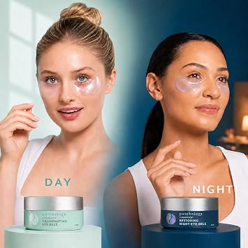 Patchology Night & Day Eye Patches for Puffy Eyes & Dark Circles | 60pk | Hydrating Facial Sheet Mask Designed to Firm Skin and Soothe Redness & Puffiness | Hyaluronic Acid & Retinol