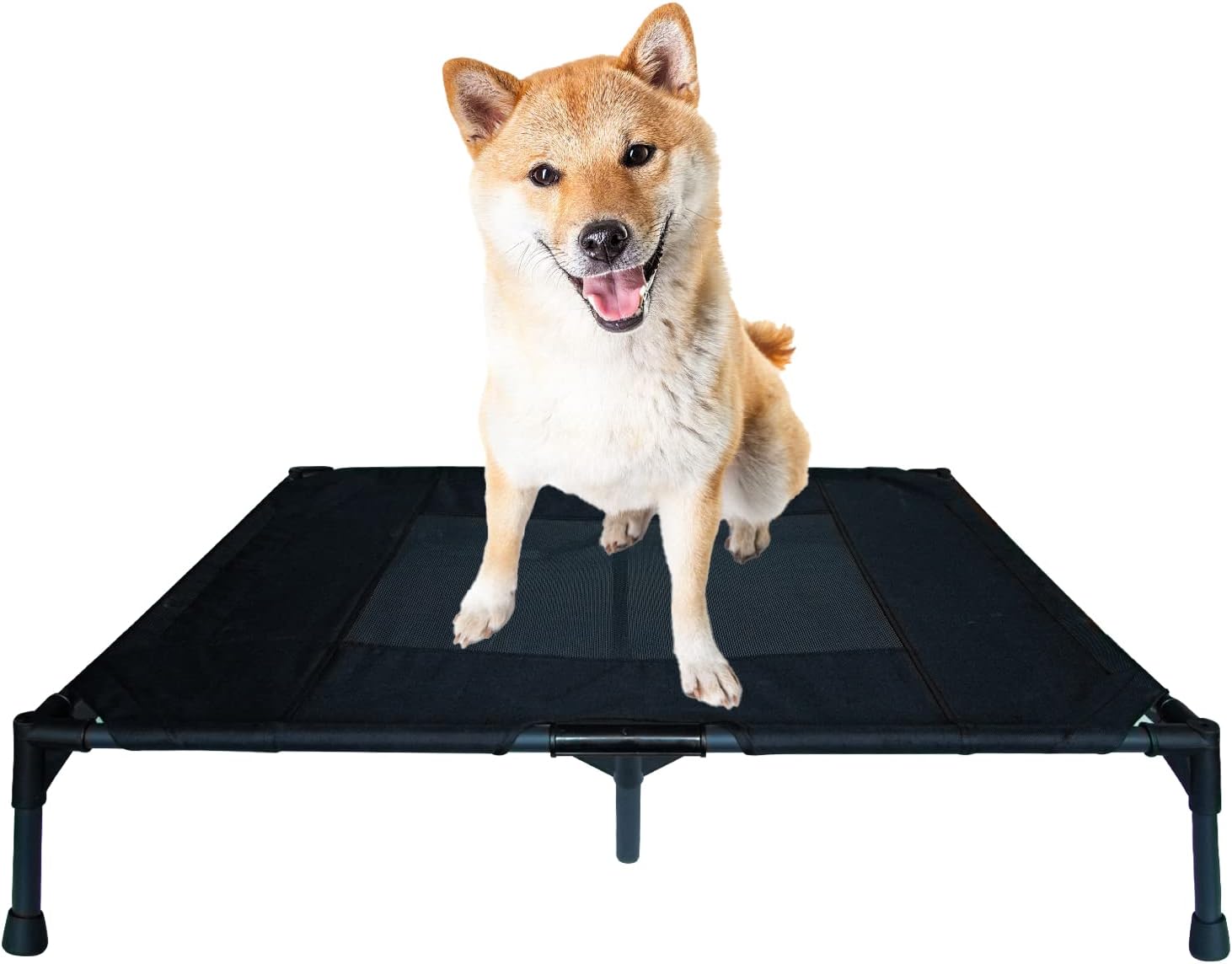 LOOGU Elevated Dog Bed, Portable Raised Dog Cot Bed for Indoor and Outdoor Use Dog Bed with Breathable Mesh and Durable Frame