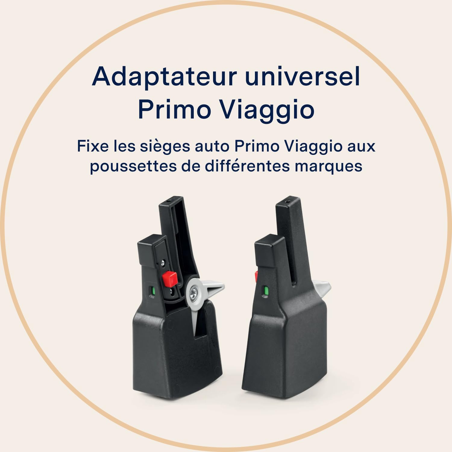 PEG PV Adapter Links Universal - Adaptateurs Universels pour Sièges Auto - Compatible avec Primo Viaggio et Poussettes d'autres Marques