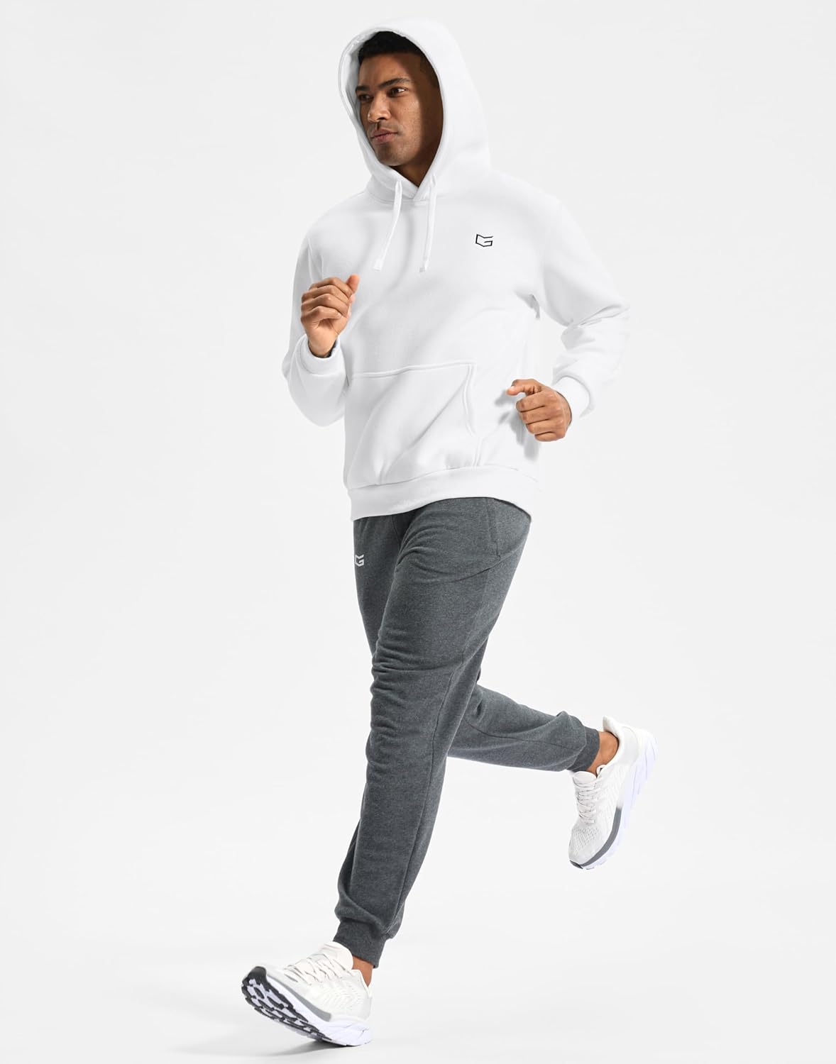 G Gradual Men's Fleece Hoodies Pullover Soft Warm Athletic Workout Gym Hooded Sweatshirt for Men with Pockets - Image 6