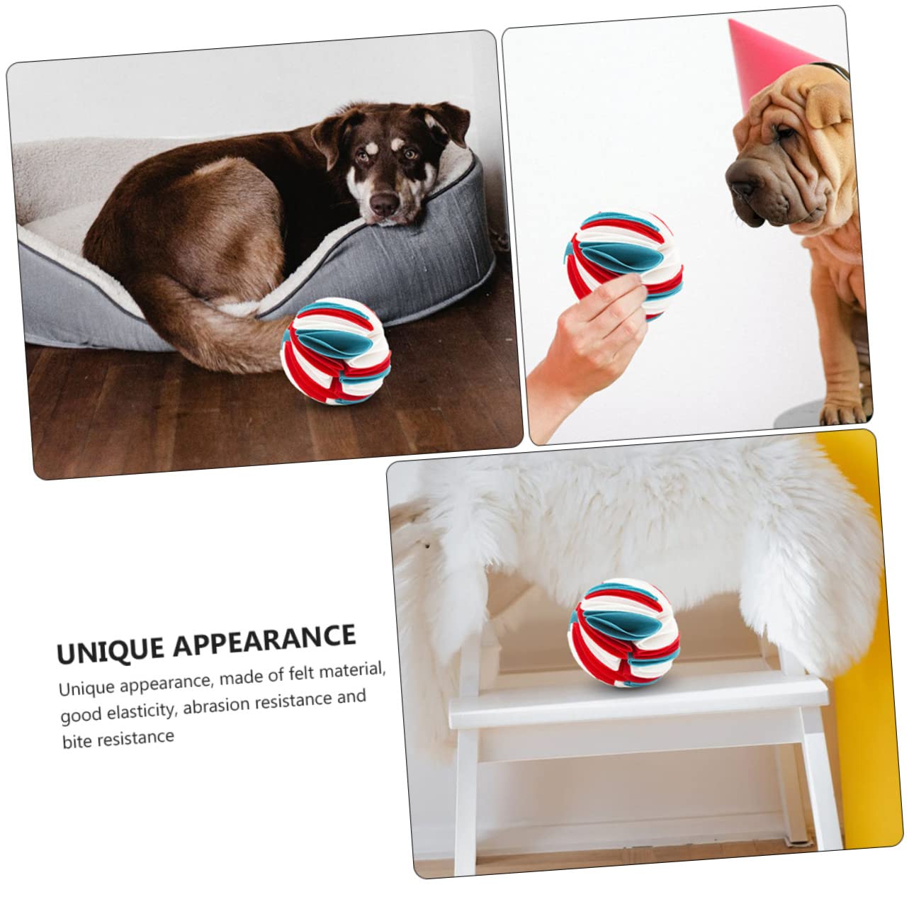 minkissy 3 Juguetes Masticables para Perros Dispensador De Golosinas Juguete para Perros Juguete para Masticar Molares Juguete para Mascotas Juguete para Masticar con Fugas De Comida.