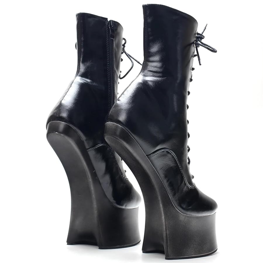 Amazon.com | YAWURUNQIN Women's 7 inch High Heels-Ponyplay