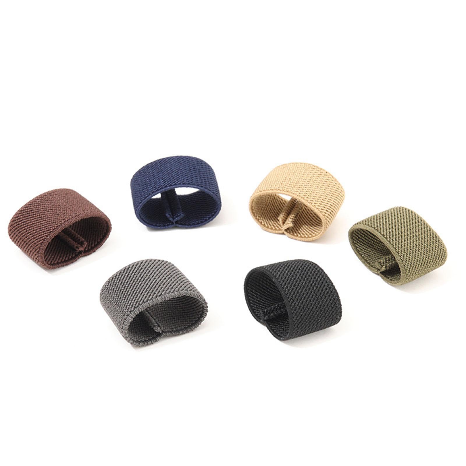 Milageto 10 trabillas elásticas para cinturón para pantalones, resistentes al desgaste, accesorios para mochileros, correas de mochila, soporte para correa