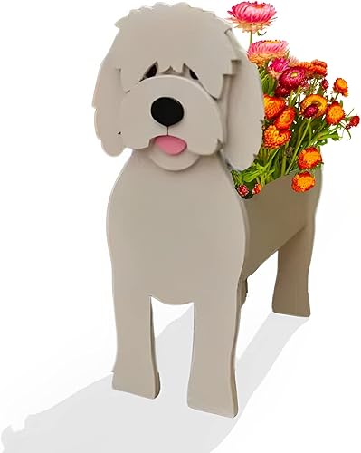 Vista 66 de Macetero de flores para perros, regalos para mujeres, bonitas macetas de PVC para perros, macetas de flores para interiores y exteriores, maceta