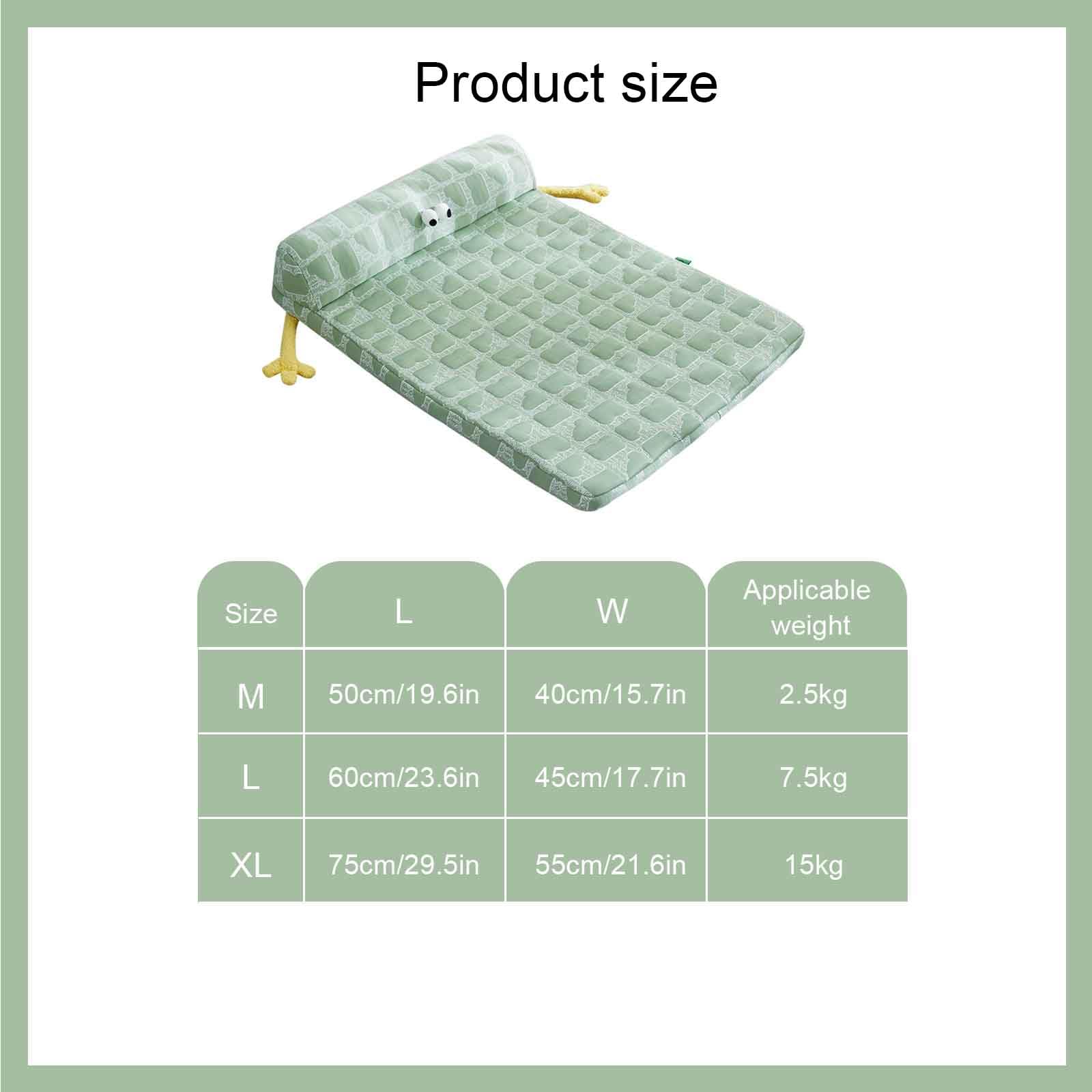 Esterilla De Refrigeración para Perros, Cama Perro Verano, Cojín para Perros, Camas Antideslizantes para Perros con Funda Extraíble Lavable,Azul,XL
