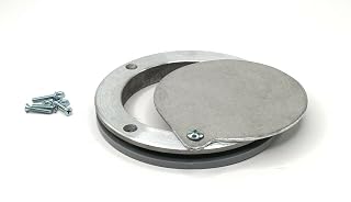 Garage Door 5" Exhaust/Fresh Air Port for Non Insulated Doors - Non Latching
