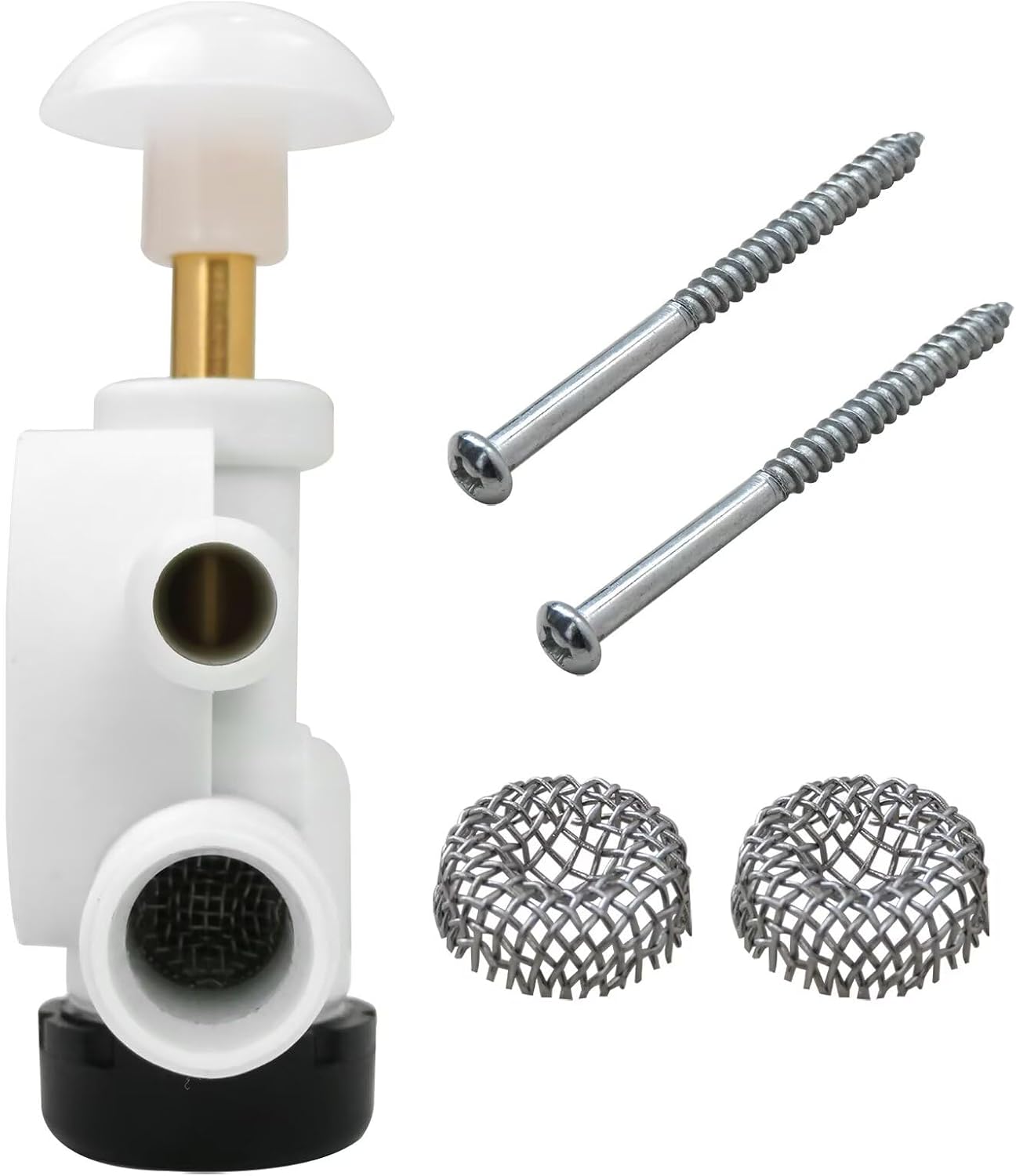 Toilet Water Valve Fit for Sealand EcoVac Vacuflush Pedal Flush Toilets, Use For Leak Resistance &Increased Freeze Resistance, Replaces 385314349