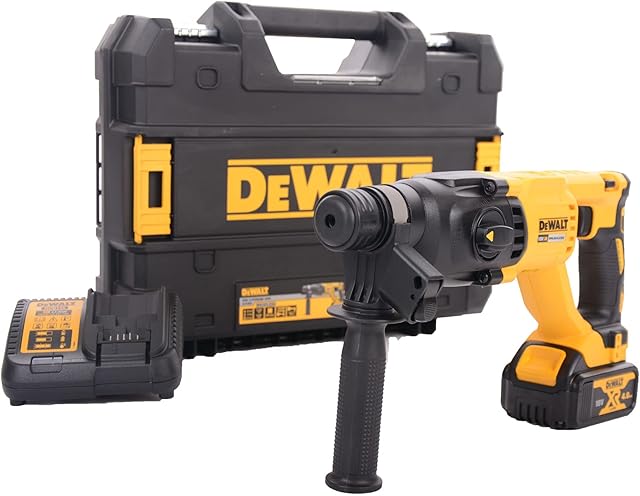 DEWALT DCH133M1 18V Brushless SDS Plus Hammer Drill (1 x 4.0Ah Battery)