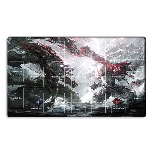 New Mlikemat Playmat Swordsoul Sovereign Sinister TCG CCG OCG Trading Card Game Mat with Zones + Free Bag (ZD039-760-A)