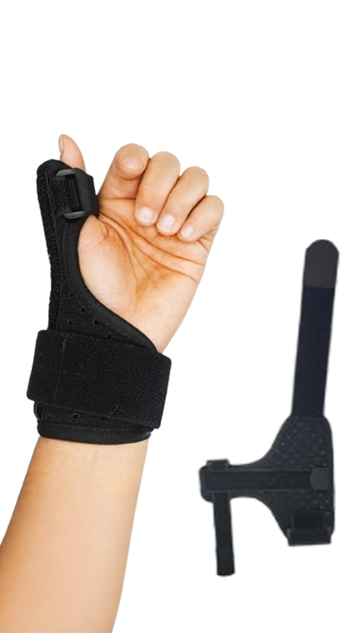 Thumb Brace for Tendonitis, Arthritis, and Injury Relief - Wrist Stabilizer for Carpal Tunnel, Trigger Thumb, and Pain Relief - Fits Men and Women - Left and Right Hand