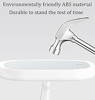 Vista 8 de Espejo de maquillaje LED, recargable por USB, espejo de tocador de mesa iluminado, 3 modos de color, espejo independiente giratorio de 180°