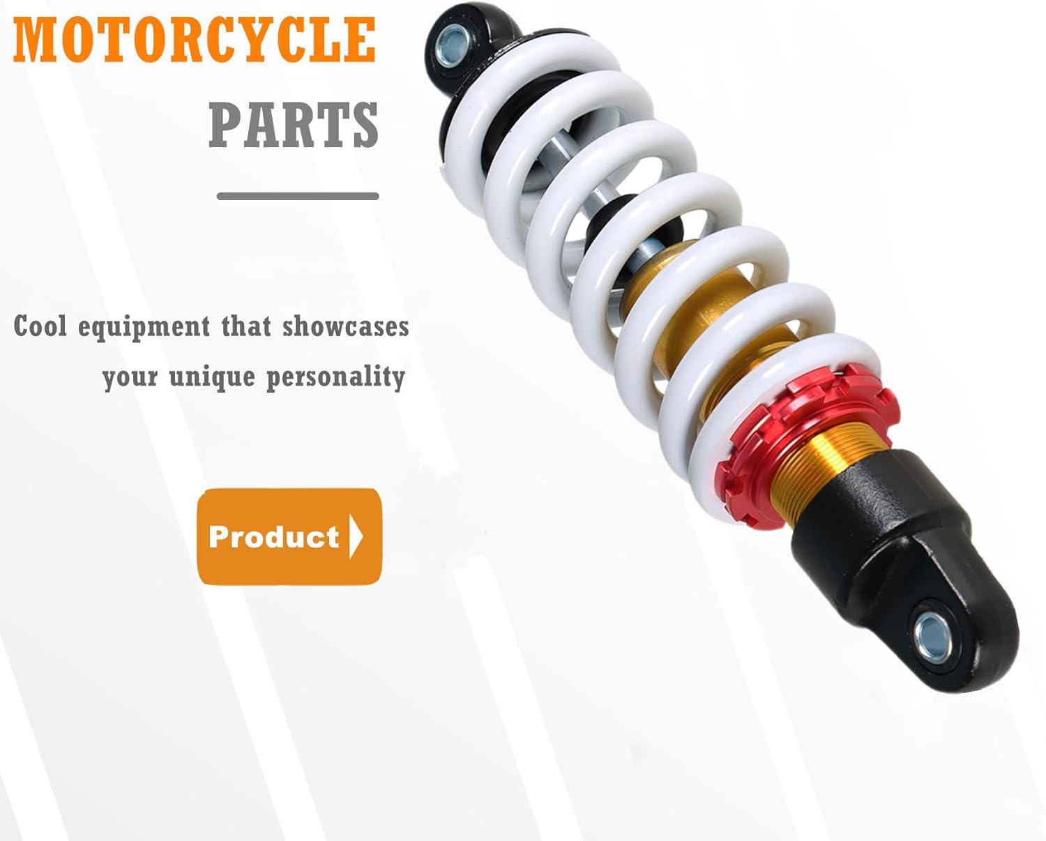 Rear Shock Absorbers 270mm Replacement for 110cc 125cc Pit Bike White