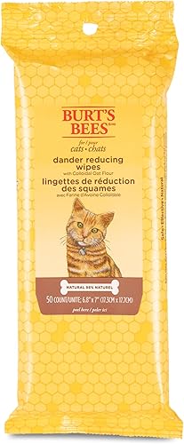 Miniatura 2 de Burt's Bees for Pets Toallitas removedoras de caspa de gato con harina de avena coloidal, toallitas para eliminar la caspa de mascotas, toallitas