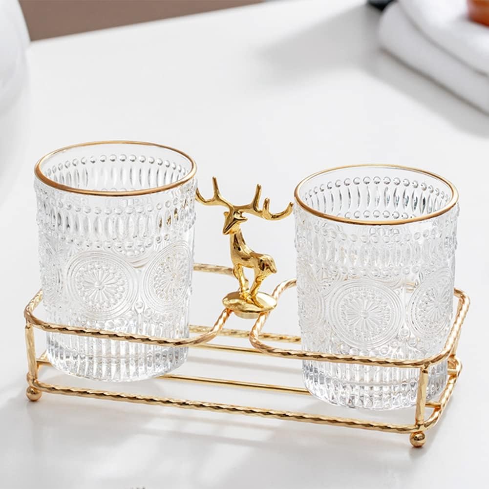 Bathroom Tumblers Glass Tooth Cup Wash Cup Personality Bathroom Set Lover Home Decoration Large
