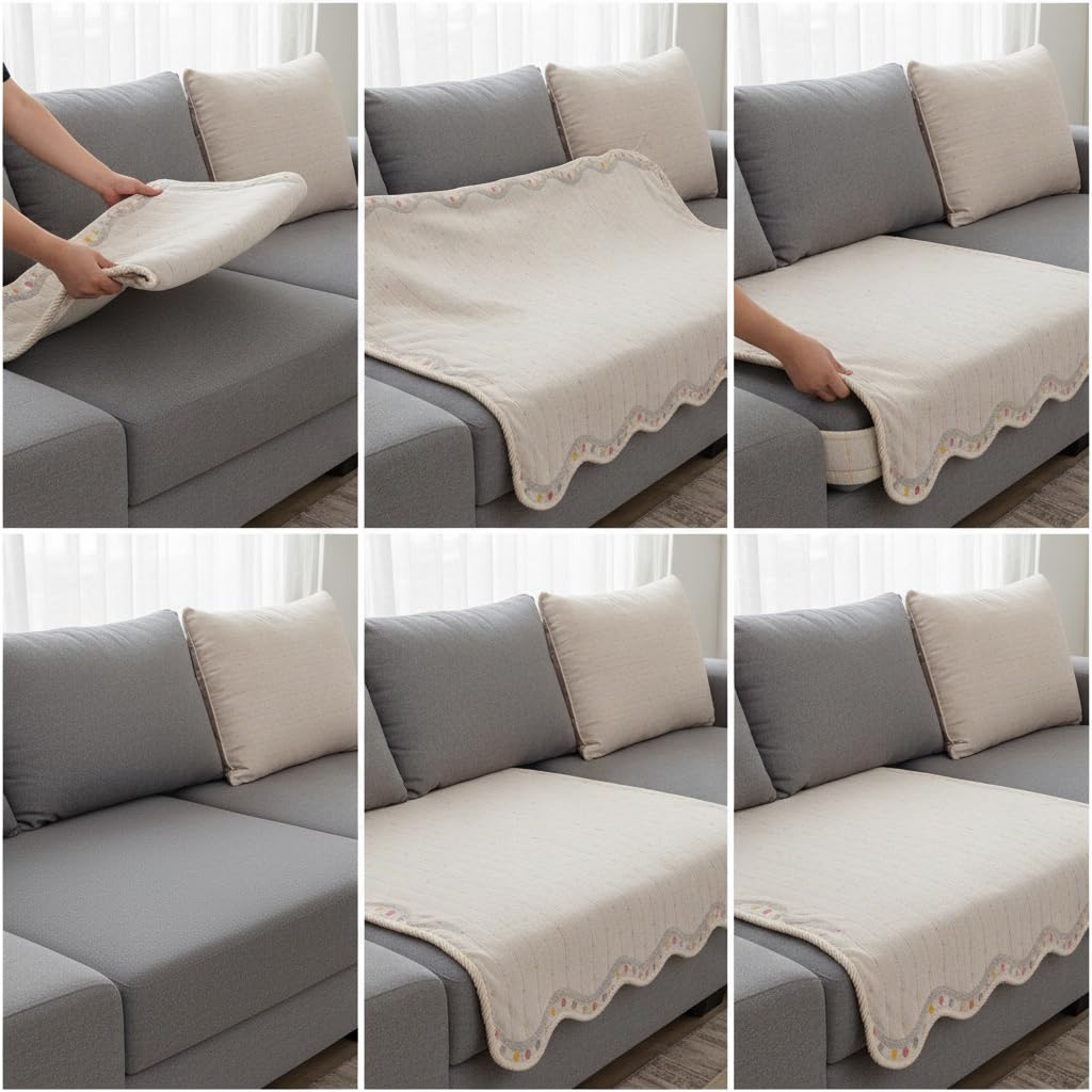 Canapé Modulaire en Chenille, Rose, 120×3,5 cm