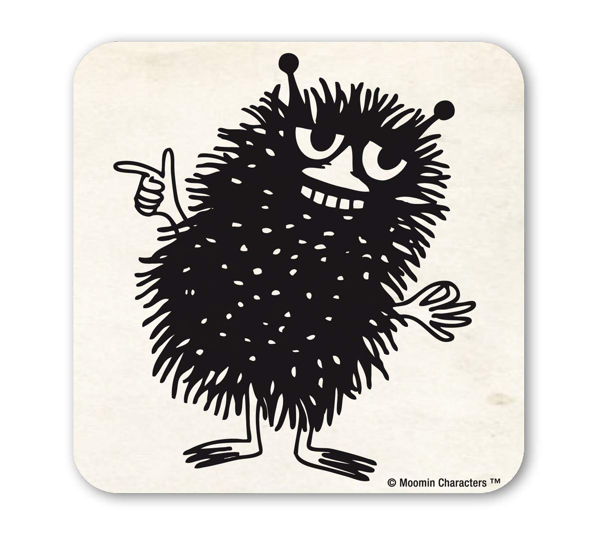 Logoshirt Multicolor Logoshirt® Moomins I Stinky I Coaster I Drinks Mat I Cork I 10X10cm I Durable Print I Licensed Original Design