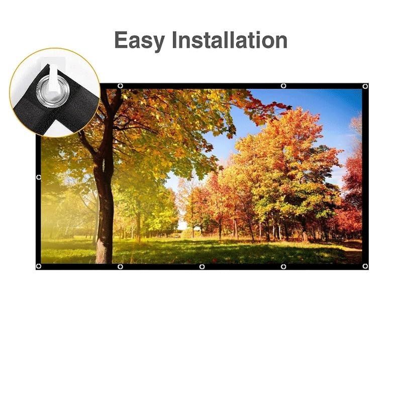 Pantalla de proyección adhesiva plegable 120 pulgadas miniatura 3