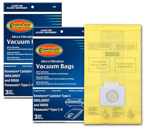 Envirocare Premium Replacement Multi-layer Micro Filtration Vacuum Bags Compatible with