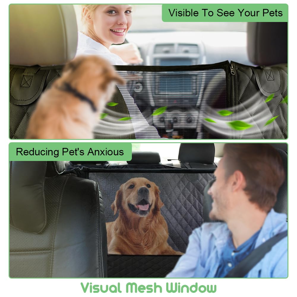 Vailge 100 Waterproof Convertible Dog Car Seat Covers, Waterproof Dog