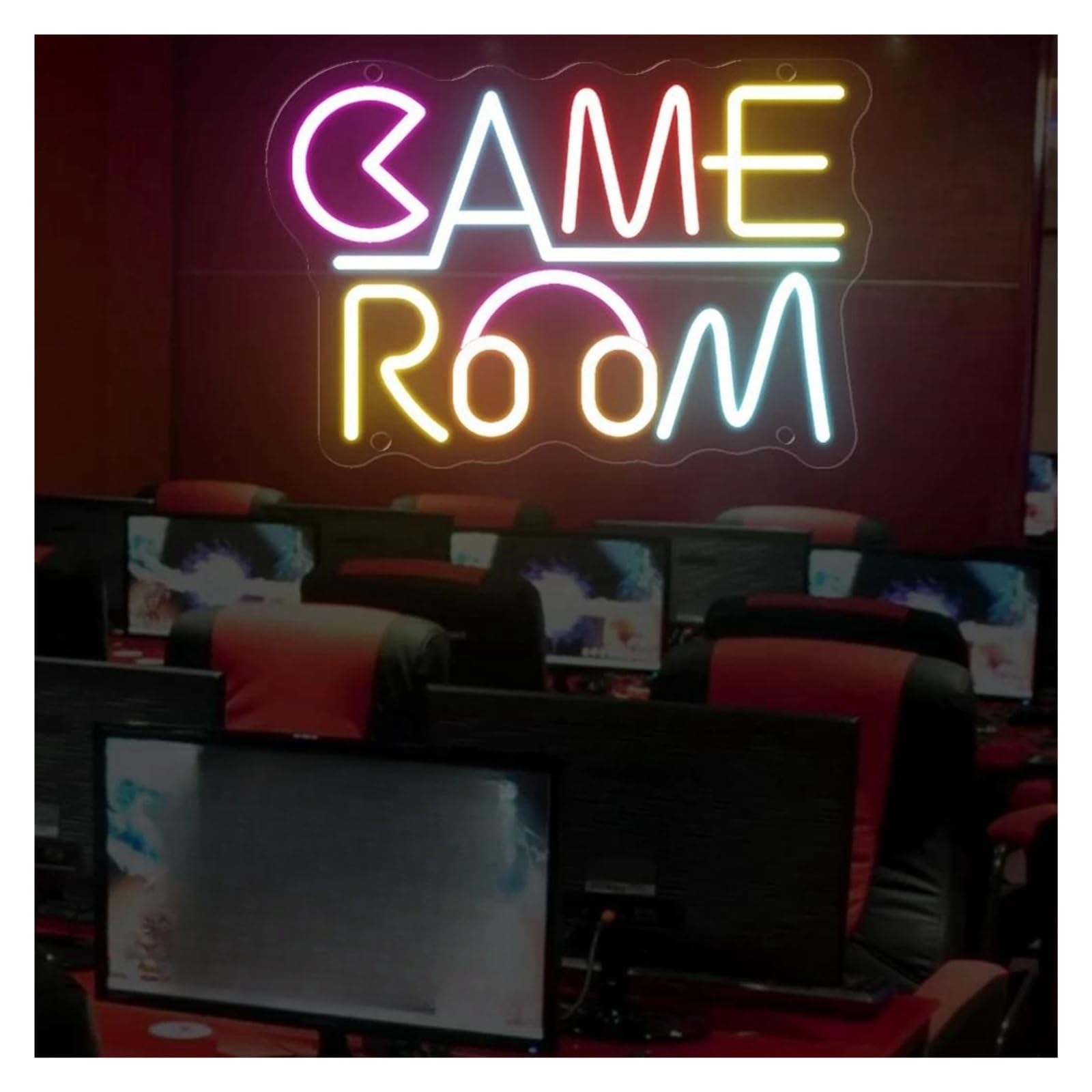 néon signe Panneau Lumineux Néon Pour Gamer, Veilleuse, Bar, Salle De Sport, Salle De Jeux, Maison, Suspension Murale, Chambre À Coucher 27x18.3cm