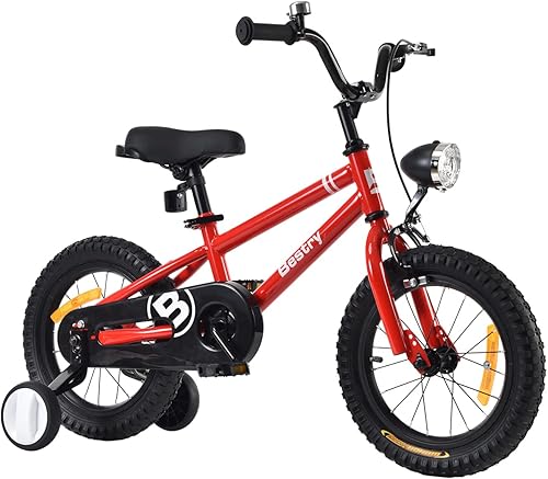 Bestry Kids Bike for Toddlers and Kids 3-12 Years Old with Headlight & Training Wheels 12 14 16 18inch Kids Bicycle for Boys Girls
