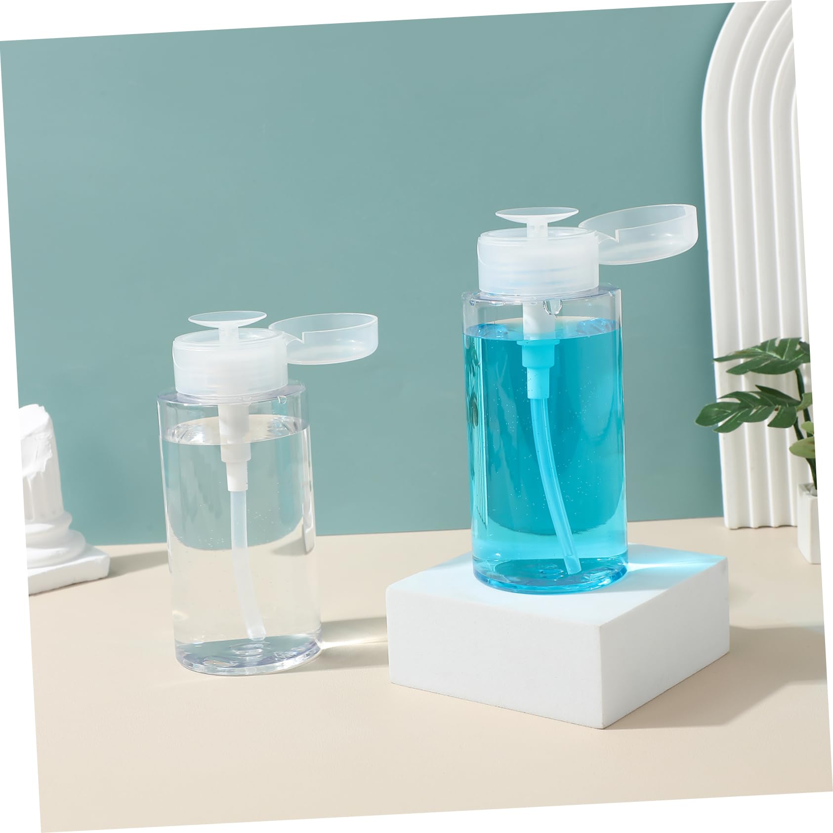 Flacon Presse Petg 300ml pour Dissolvant, Lot de 2 Pièces
