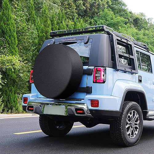 Image of Spare Tire Cover,PVC Leather RV Tire Covers with Thickened Elastic Band and Double Nails,Waterproof RV Spare Tire Cover Automotive Accessories Fit for 25-26 Inch Tires