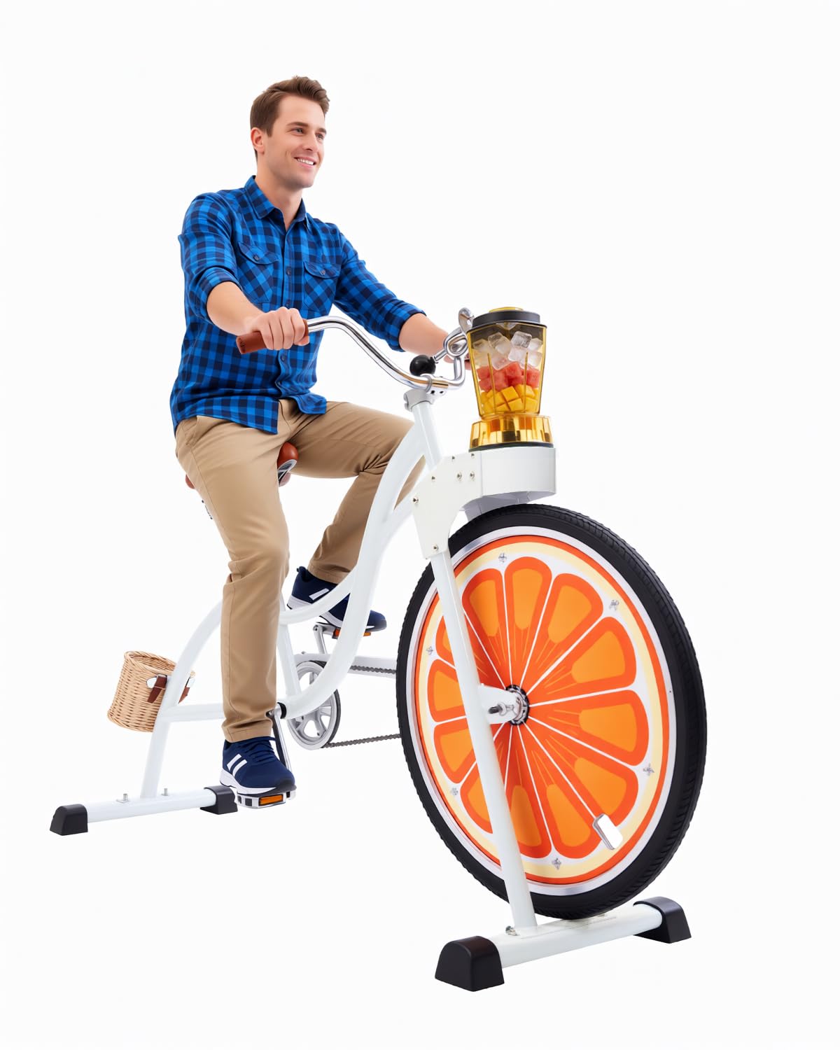 Nicht-elektrisches Pedal-Fruchtfahrrad, Mixer/Smoothie-Bike, Outdoor-Frischentsafter, Fahrradmixer und Einrad