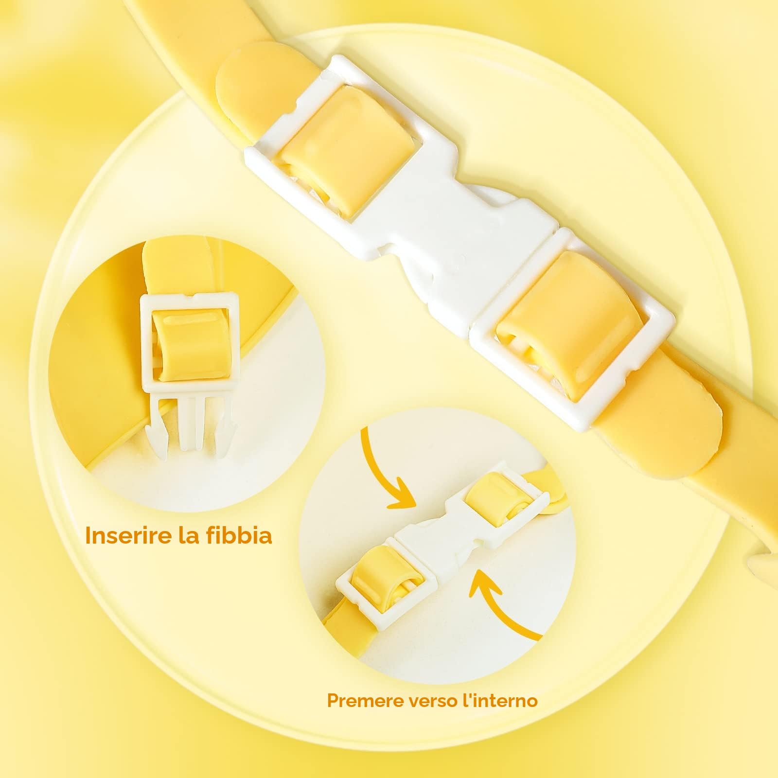 Cappello Doccia Bambini Cuffia Visiera Regolabile Giallo