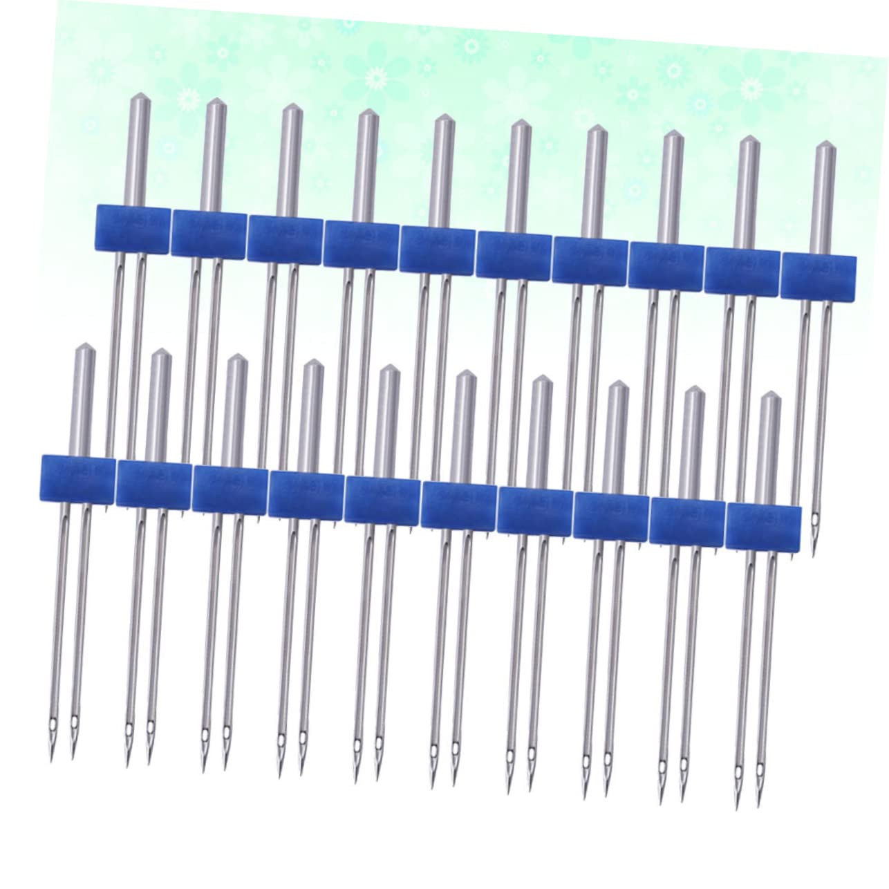 Zwillingsnadel für Nähmaschine 3mm Metall Blau 100 Stück C01-005-00171