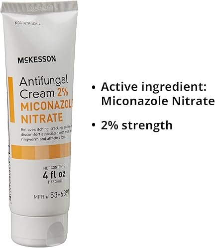 Miniatura 6 de McKesson Crema antifúngica, nitrato de miconazol al 2% - Alivia la picazón, ardor, agrietamiento de la picazón deportista, tiña y pie de atleta, 4