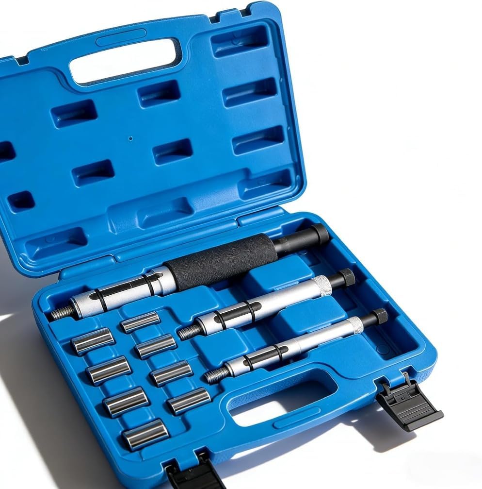 Universal Clutch Alignment Tool Kit, 11-Piece Set with 3 Spindles & 8 Adapters, Compatible with Cars, SUVs and Light Trucks