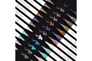 GC Writing Quill: 12-Color Metallic Markers for Creative Expression