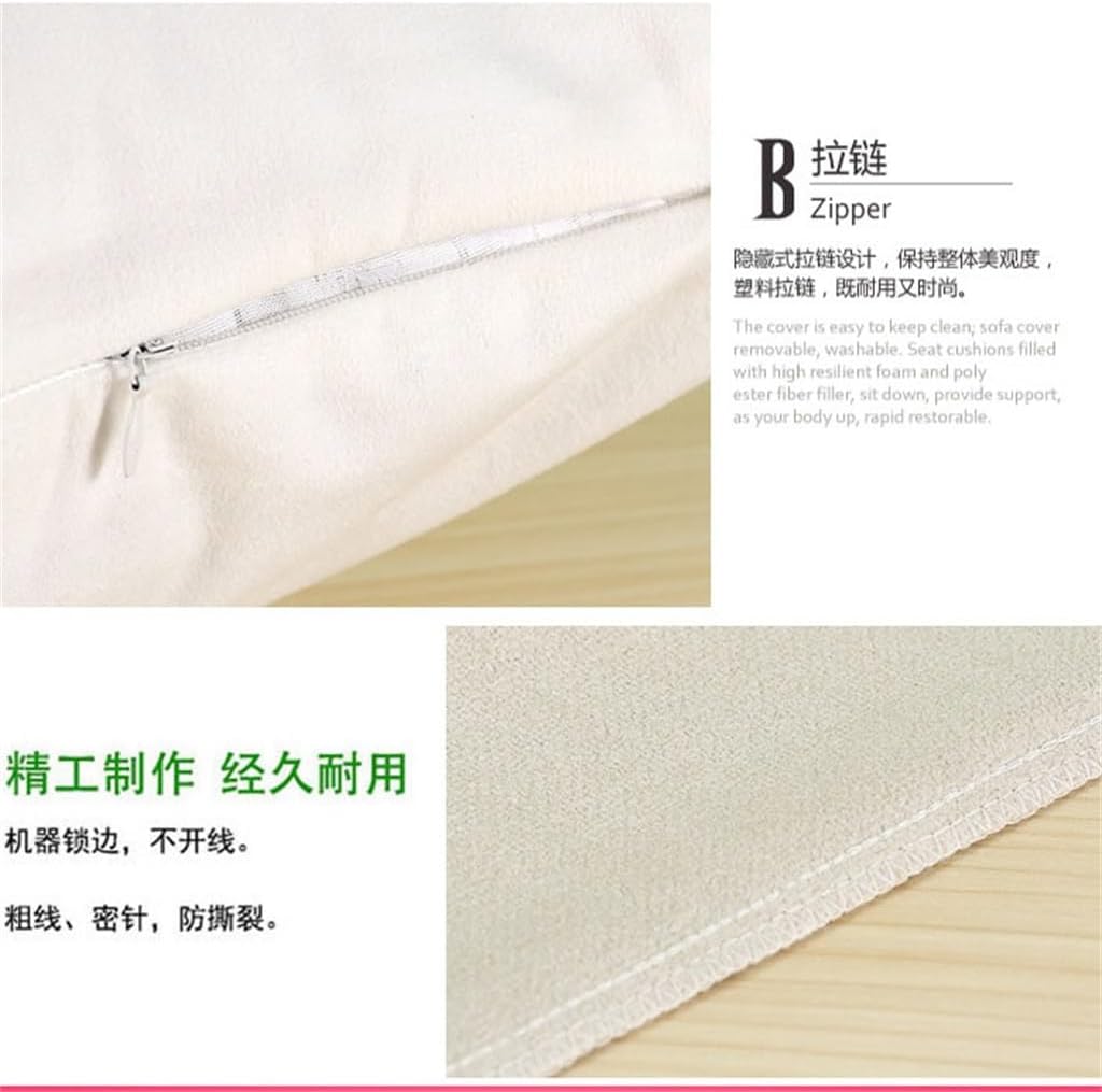 HBJWOV Linen Car Pillow Cover Sofa Cushion Home Throw Colorful Hand-Painted Elements Cotton