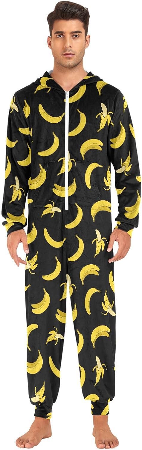 Ollabaky Adult Pajamas for Men and Women One-Piece Costume Sleepwear Jumpsuit Matching Pjs - Image 2
