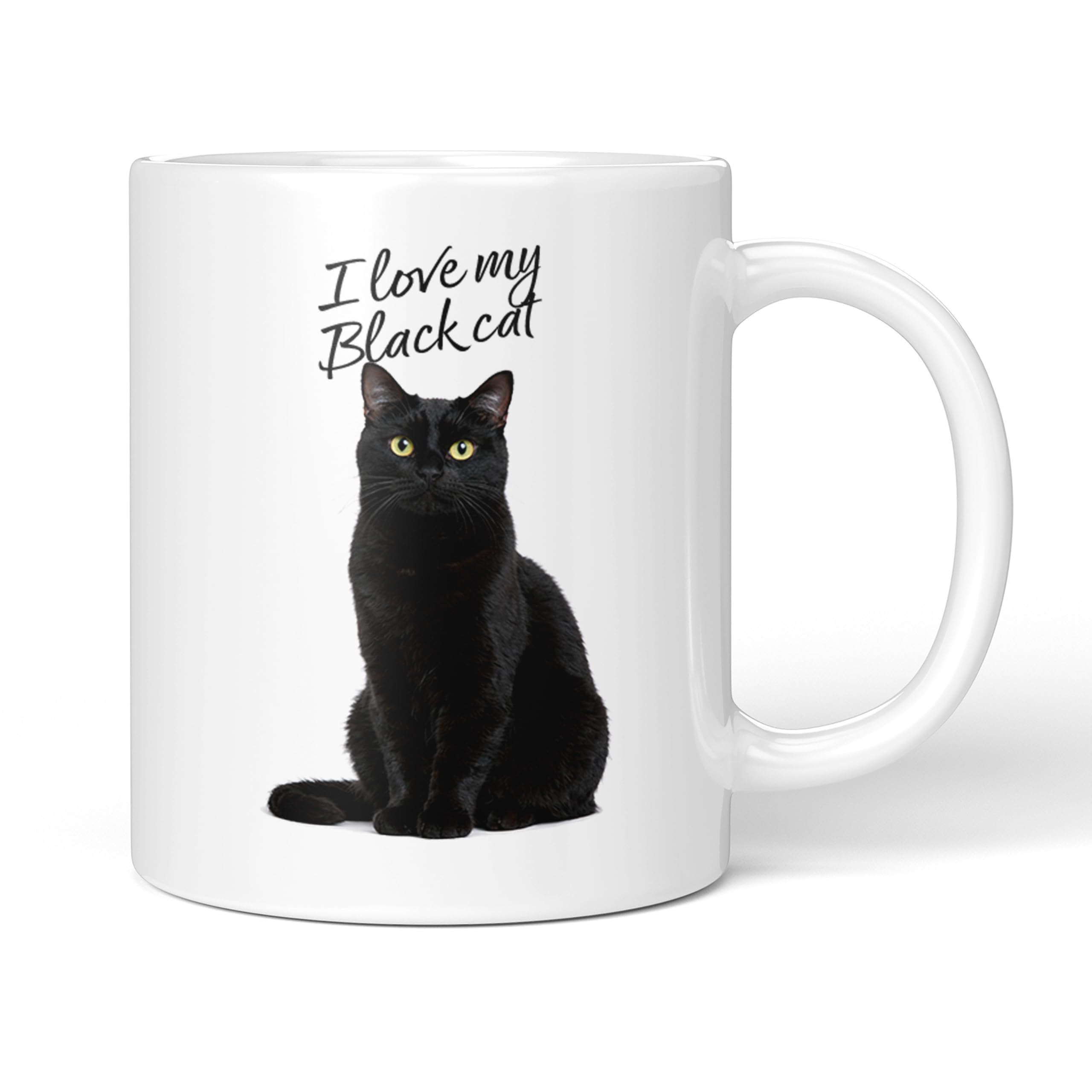 Party People Black Cat Mug - 11oz Ceramic Coffee or Tea Cup for Cat Lovers, Christmas, Birthday, Secret Santa, Mother’s Day or Father’s Day Gift 0013