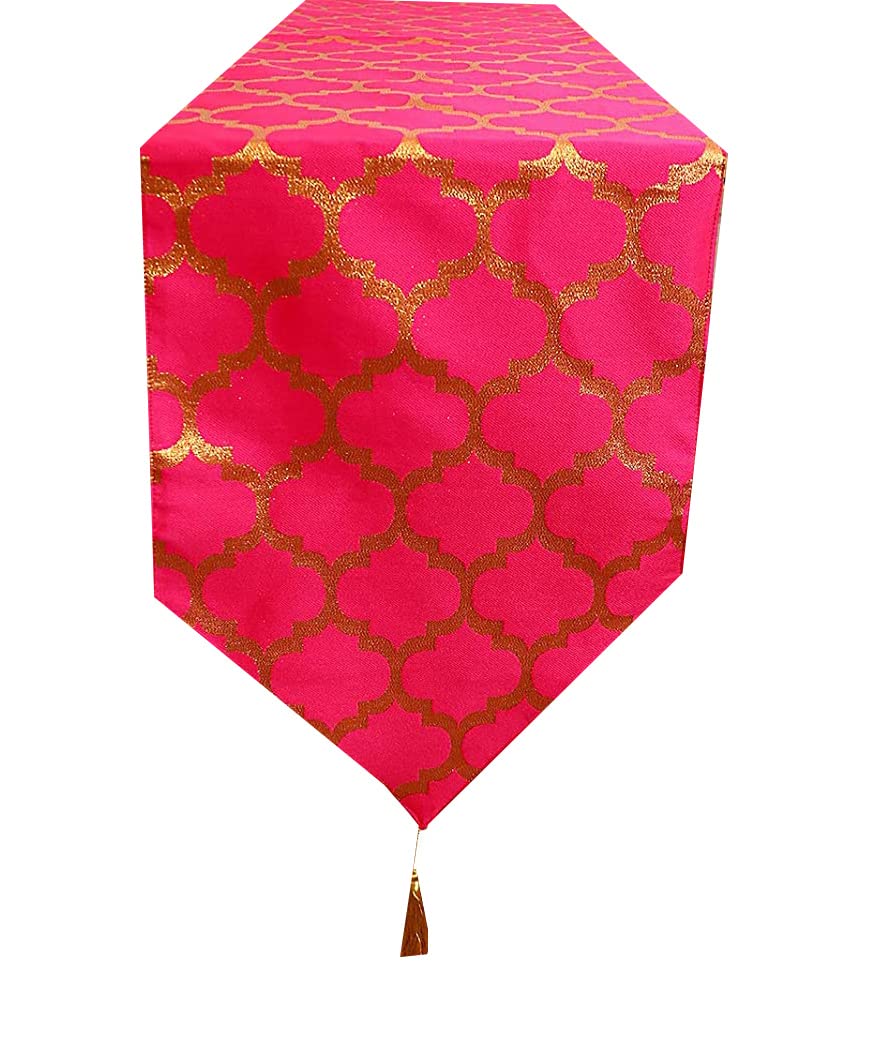 Pink parrot- Dupian Silk Multi Colour Table Runner 12x60 inch. (B091YFQC7R) Amazon Price History, Amazon Price Tracker