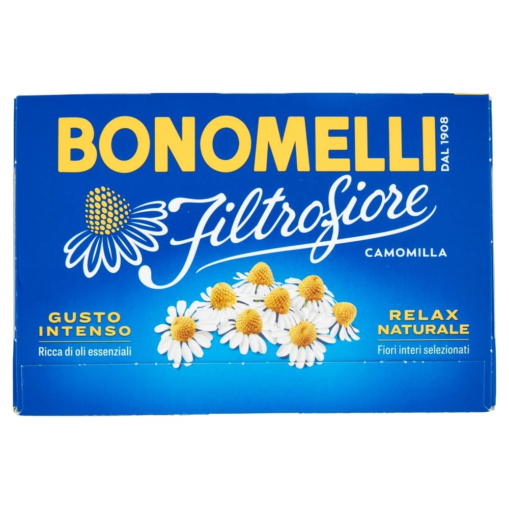 Bonomelli - Filtrofiore Camomilla 14 filtros de manzanilla (14 unidades, 28 g, incluye llavero Beni Culinari gratuito)