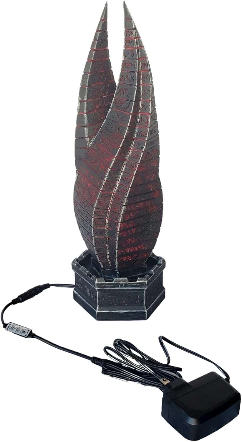 Dead Space Marker Statue Lamp 14" 3D Printed (Red Transluscent, Dimmer/Mode Switch)