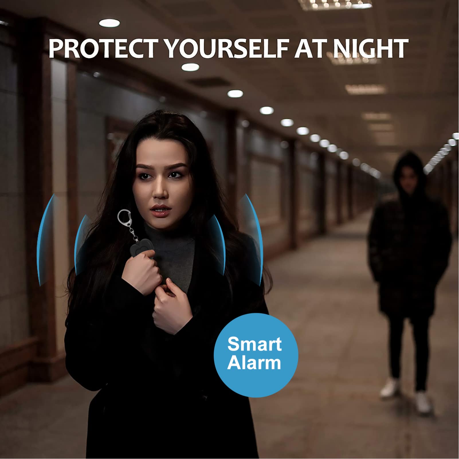 OSALADI 4pezzi Allarme Di Sicurezza Personale Con Luce Led Portatile e Facile Da Usare Per Donne e Anziani Allerta Situazioni Di Emergenza Per Situazioni Critiche e Difesa Personale