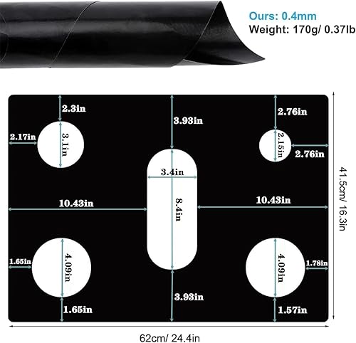 Miniatura 7 de Protector superior de estufa, protector de estufa para quemadores de gas Samsung, cubiertas gruesas antiadherentes para estufas de gas Samsung,